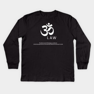 Ohm's Law Kids Long Sleeve T-Shirt